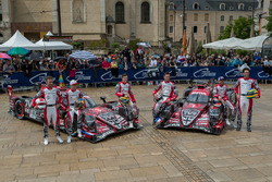 #3 Rebellion Racing Rebellion R-13: Mathias Beche, Gustavo Menezes, Thomas Laurent, #1 Rebellion Racing Rebellion R-13: Andre Lotterer, Neel Jani, Bruno Senna