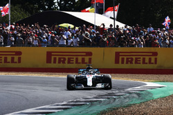 Lewis Hamilton, Mercedes AMG F1 W09, waves to the crowd after the race
