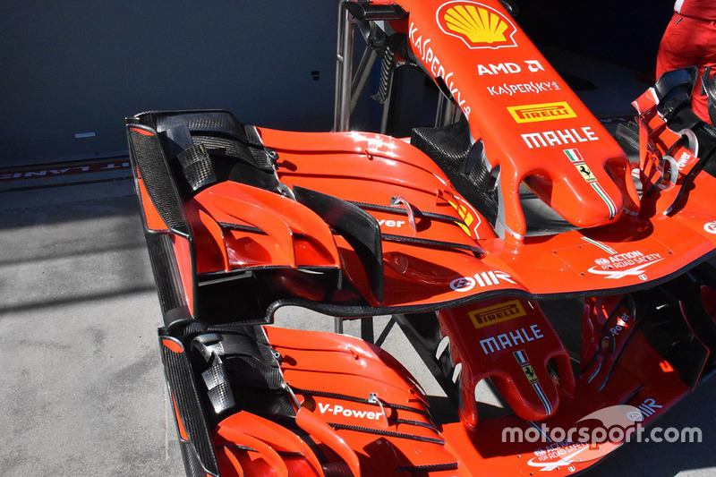 Ferrari SF71H front wing detail