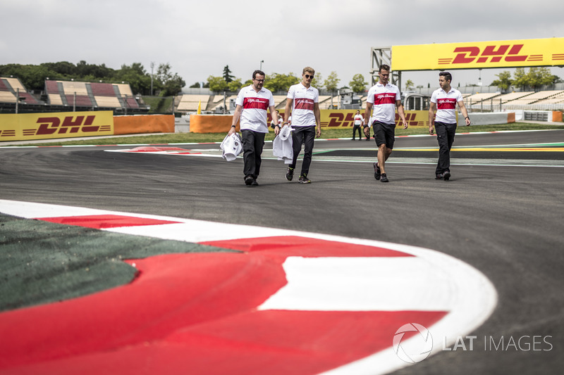 Marcus Ericsson, Sauber camina por la pista