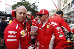 Kimi Raikkonen, Ferrari, on the grid