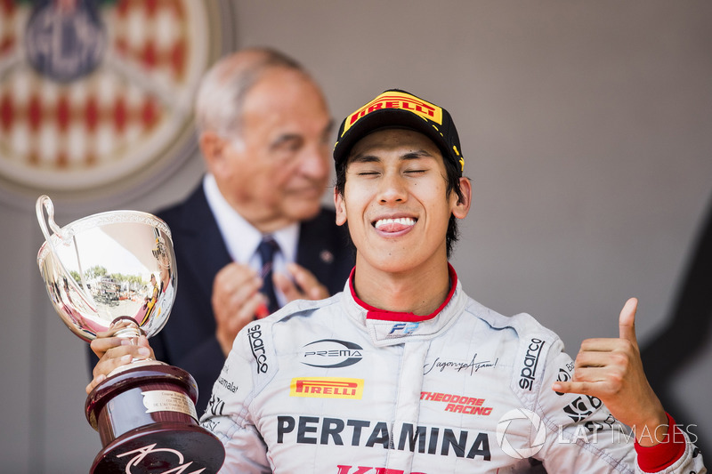 Podium: Sean Gelael, PREMA Racing