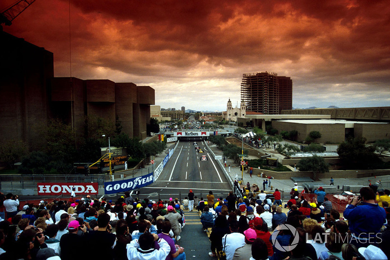 Einführungsrunde zum GP USA 1990 in Phoenix