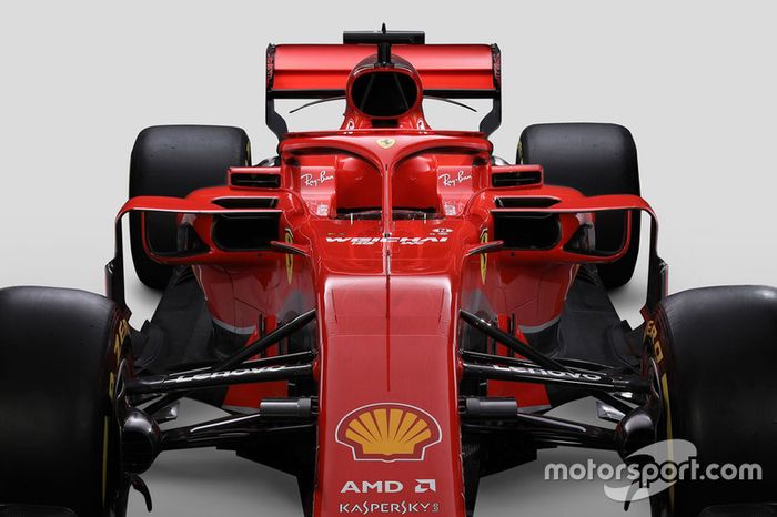 Ferrari SF71H detalle del halo