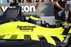 Sébastien Bourdais, Dale Coyne Racing with Vasser-Sullivan Honda pulls in after taking the pole