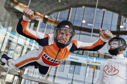 Marc Márquez durante el evento de Repsol en 'Fly Madrid'