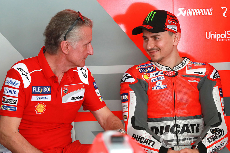 Paolo Ciabatti, Ducati Sporting director, Jorge Lorenzo, Ducati Team