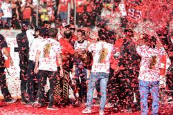 Il Campione del Mondo Marc Marquez, Repsol Honda Team festeggia