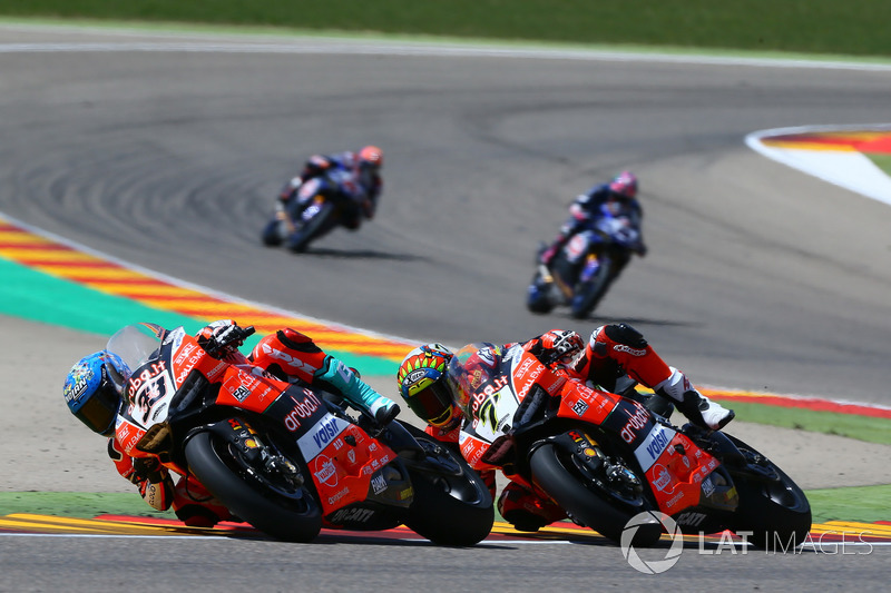 Marco Melandri et Chaz Davies