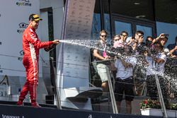 Sebastian Vettel, Ferrari op het podium