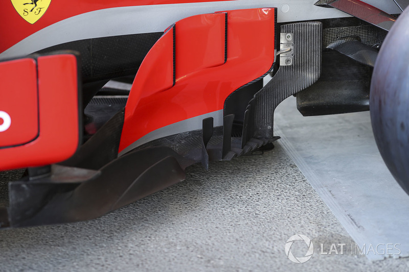 Ferrari SF71H detalle de la barcaza