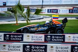 Juan Pablo Montoya driving the Ariel Atom Cup