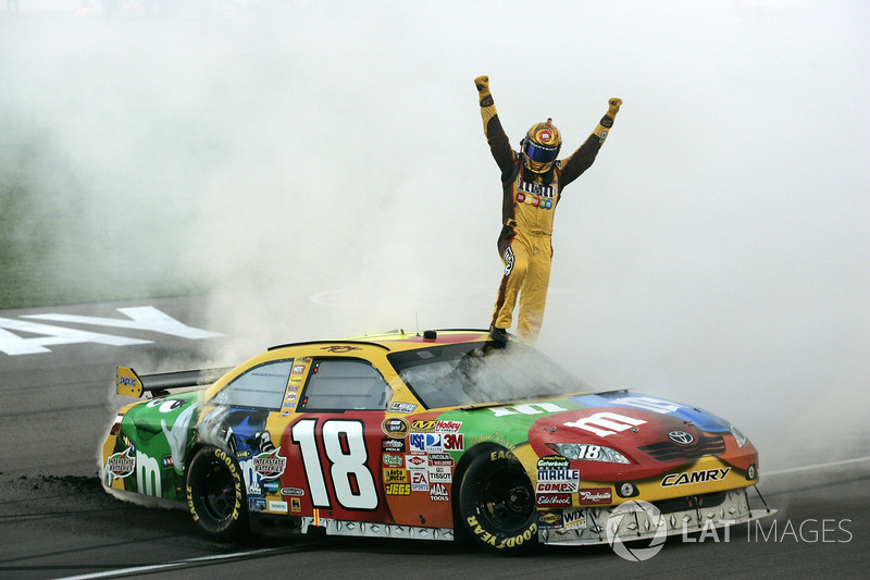 Race winner Kyle Busch