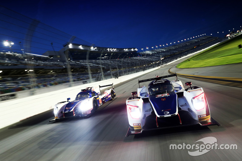 #23 United Autosports Ligier LMP2: Phil Hanson, Lando Norris, Fernando Alonso, #32 United Autosports Ligier LMP2: Will Owen, Hugo de Sadeleer, Bruno Senna, Paul di Resta