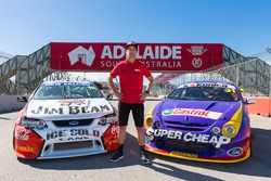 Will Davison with Dick Johnson Racing Falcon and Ellery Motorsport Falcon in Adelaide