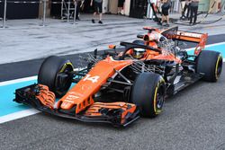 Fernando Alonso, McLaren MCL32, sensores aerodinámicos y Halo