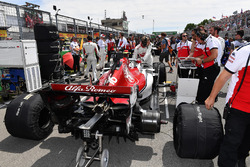 Charles Leclerc, Sauber C37 sur la grille