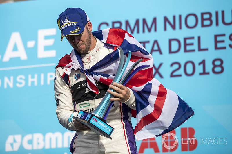 Sam Bird, DS Virgin Racing, sul podio