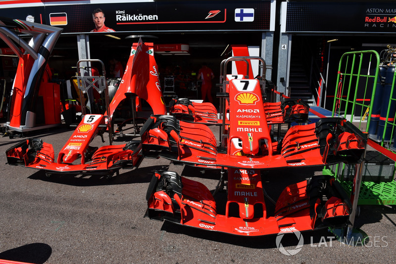 Hidung dan sayap depan Ferrari SF71H