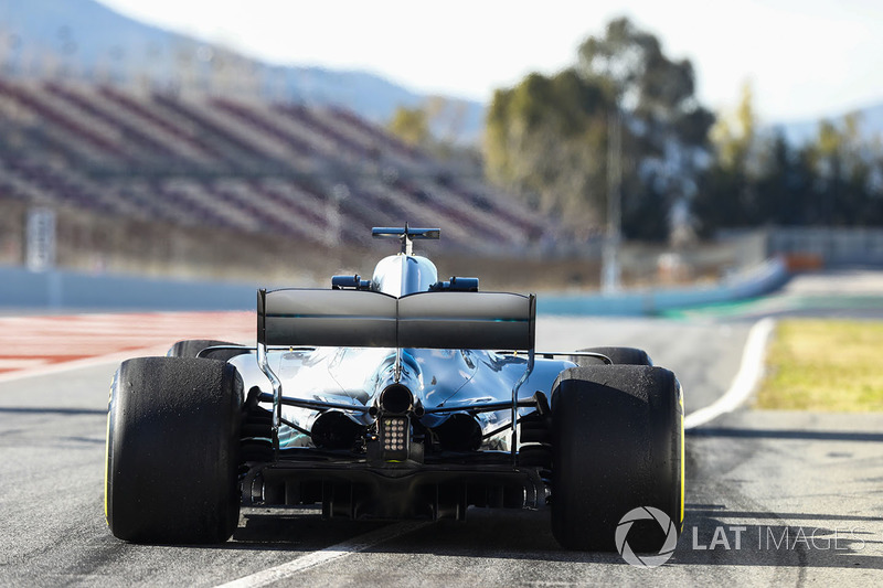 Valtteri Bottas, Mercedes AMG F1 W09, exits the pit lane