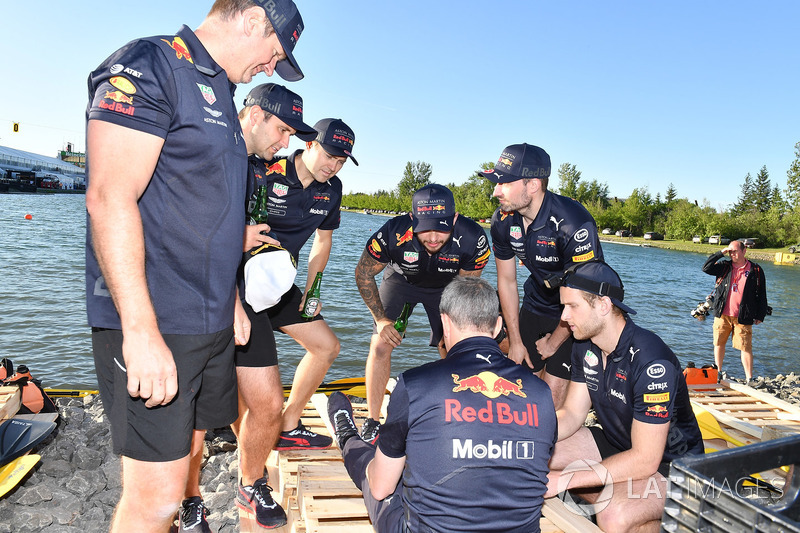 Red Bull Racing at the raft race