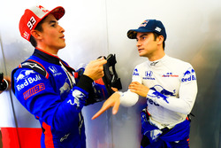 Marc Marquez and Dani Pedrosa, tests the Toro Rosso F1 car