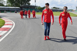 Daniil Kvyat, Ferrari walks the track