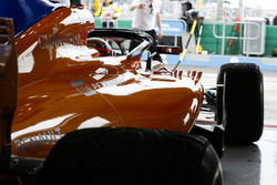Stoffel Vandoorne, McLaren MCL33 Renault, leaves the garage