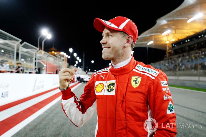 Ganador de la pole Sebastian Vettel, Ferrari SF71H