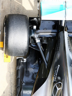 La suspension arrière de la Mercedes AMG F1 W07 Hybrid