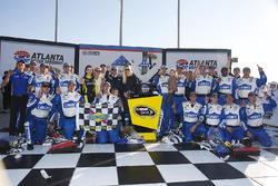 Race winner Jimmie Johnson, Hendrick Motorsports Chevrolet celebrates