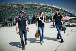 Max Verstappen, Daniel Ricciardo, Red Bull Racing, Christian Horner leave Hangar 7