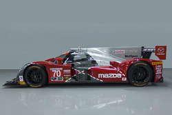 Special livery for the #70 Mazda celebrating the 25th anniversary of Mazda's win at Le Mans