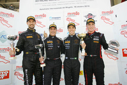 Vincitori Campionati 2016: Luca Demarchi e Ivan Benvenuti, Imperiale Racing, Nicolas Costa, Vincenzo Sospiri Racing, Riccardo Pera, Ebimotors