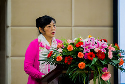 中国汽车造型设计大赛组委会秘书长熊丽金发言