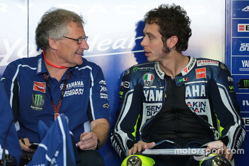 Valentino Rossi, Yamaha Factory Racing e Jeremy Burgess, crew chief Yamaha Factory Racing
