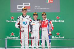 Podium: Nyck De Vries, ART Grand Prix; Alexander Albon, ART Grand Prix and Antonio Fuoco, Trident