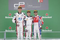 Podium: Nyck De Vries, ART Grand Prix; Alexander Albon, ART Grand Prix and Antonio Fuoco, Trident