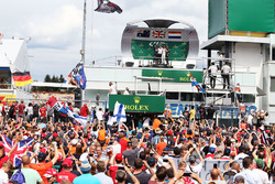 Podium: winner Lewis Hamilton, Mercedes AMG F1, second place Daniel Ricciardo, Red Bull Racing, third place Max Verstappen, Red Bull Racing