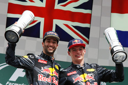 Podyum: 2. Daniel Ricciardo, Red Bull Racing, 3. Max Verstappen, Red Bull Racing