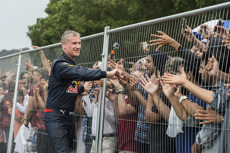 David Coulthard, Red Bull Racing during a show run in Oman