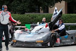 Winners #10 Wayne Taylor Racing Corvette DP: Ricky Taylor, Jordan Taylor with father Wayne Taylor