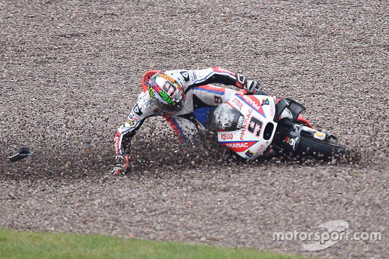 Danilo Petrucci, Pramac Racing crash