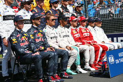 The drivers start of season group photograph