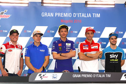 Sam Lowes, Maverick Viñales, Valentino Rossi, Andrea Iannone, Romano Fenati
