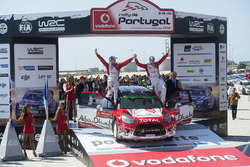 Les vainqueurs Kris Meeke, Paul Nagle, Citroën DS3 WRC, Abu Dhabi Total World Rally Team