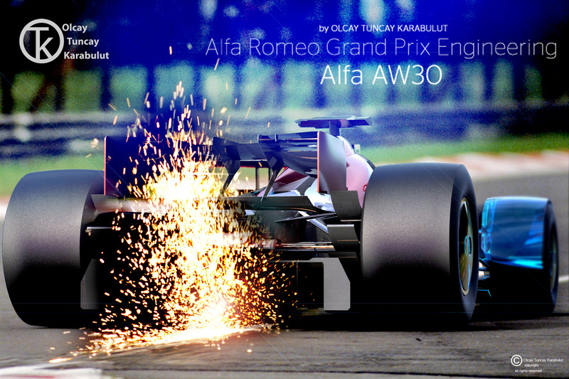 Conceito da Alfa Romeo para a F1, por Olcay Tuncay Karabulut