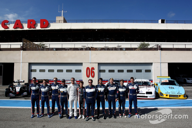 Alex Brundle, Brian Vickers, David Coulthard, Lando Norris, Zak Brown, Daniel Ricciardo e Mika Häkkinen