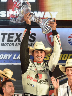 Race winner Graham Rahal, Rahal Letterman Lanigan Racing Honda