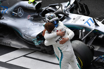 Lewis Hamilton, Mercedes AMG F1 with Valtteri Bottas